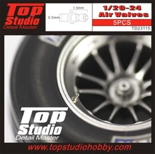 Top Studio 1/20 - 1/24 Air Valves (5 pieces) - Detail-Up Parts Item # TD23115