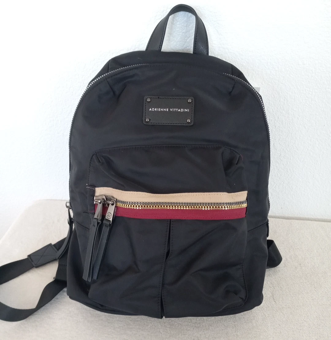 Adrienne Vittadini black‎ nylon backpack and/or diaper bag adjustable straps Adrienne Vittadini Black Nylon Backpack | Mercari main image 4