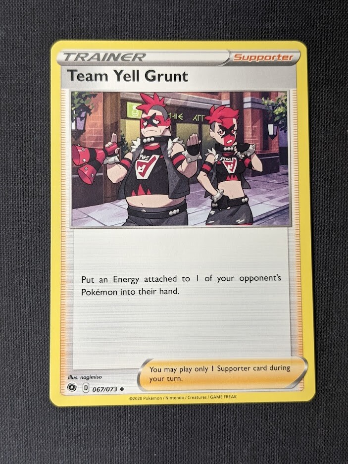 Team Yell Grunt 067/073 - 2020 Pokémon TCG - Champion's Path