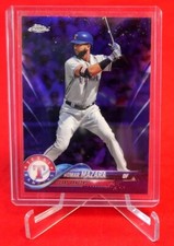 Nomar Mazara Refractor Topps Chrome MLB Baseball Card 2018 #261/299 MT
