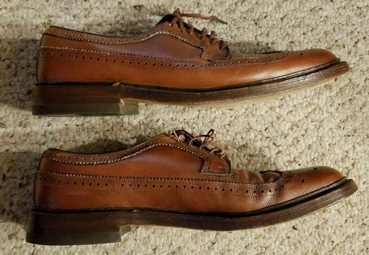 Hanover LB Sheppard Calfskin Long Wing Blucher 2312 Brown 12 A