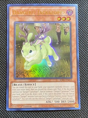 YuGiOh! - Danger!? Jackalope? RA01-EN013 Ultra Rare 1st Edition Near Mint