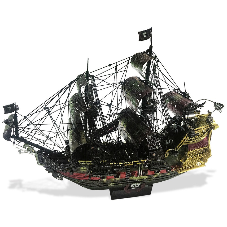 Piececool 3D Model Kits - Queen Anne's Revenge Pirate Ship Metal ...