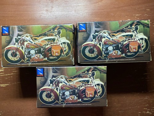 (3) Nueva motocicleta india diecast escala 1:32 nueva fundición a presión con estuche de exhibición - Imagen 9 de 9