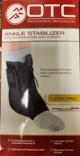 OTC Ankle Stabilizer with Locking Heel Straps Medium-New, Free Shipping