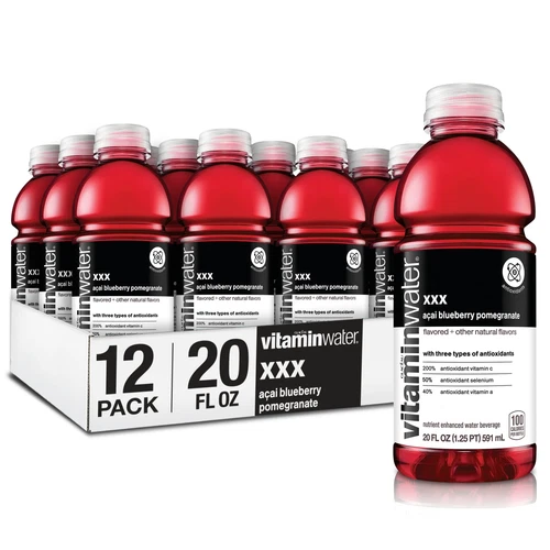 Vitaminwater Acai Blueberry Pomegranate 20oz Pack of 12 Enhanced Beverage