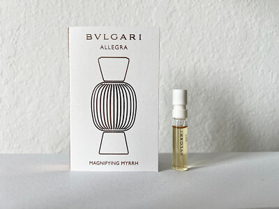 BVLGARI - Allegra Magnifying Myrrh EDP Sample Size Vial Spray x 1 Pcs, 1.5ml