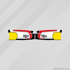 CL KART (Charles Leclerc) STYLE FREELINE MINI SIDEPOD STICKER KIT - KARTING