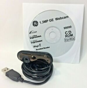 GE Webcam 1.3MP USB Wired Model # 98090 Includes Driver CD for PCs | eBay