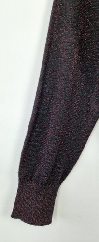 WHISTLES BLACK PINK METALLIC SPARKLE OVERSIZED FESTIVE CARDIGAN S 10/12 - Picture 9 of 13