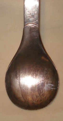 Cucchiaio da portata vintage metà secolo Napier placcato argento 14 manico lungo 3/4” MCM - Foto 2 di 4