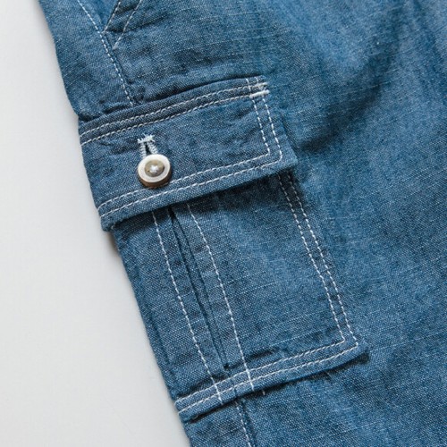 Size 3T New Boys Pants Boys Blue Chambray Pants Size 3 years 3T - Picture 4 of 7