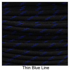 Thin Blue Line Paracord 1000 Foot 550 lb 7 Strand Camping Survival Rope