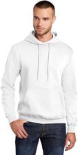 NEW Small Port and Company White Hoodie Hooded Sweatshirt