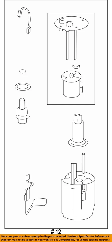 Used Fuel Pump fits: 2015 Toyota Highlander Pump Assembly 3.5L VIN K 5th digit G - Изображение 4 из 4