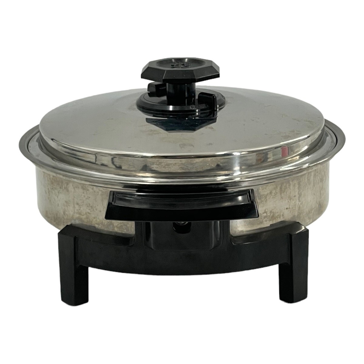 Vintage Kitchen Craft Stainless Steel Electric Skillet Liquid Core