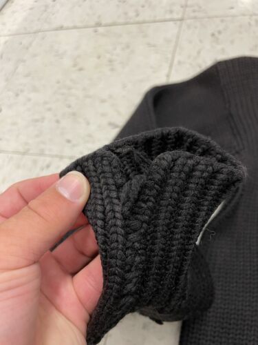 Vintage 1940 Spalding Collegiate University Sweater Wool Boatneck Black S - Picture 6 of 8