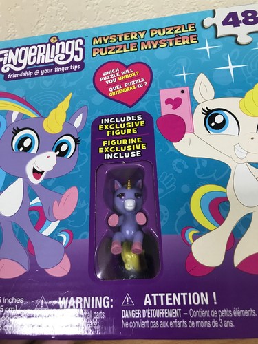 Fingerlings Mystery 48 Piece Puzzle With Exclusive UNICORN Miniature Fingerling - Picture 3 of 3