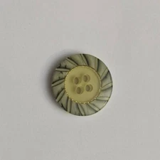 Round Ivory  Gold Inlay 4-hole Button - 23 mm - DILL Buttons  