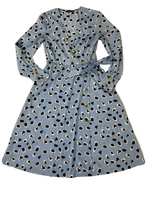 Boohoo White Dalmatian Print Dress Boohoo Strappy Ruched Mini - Main Image