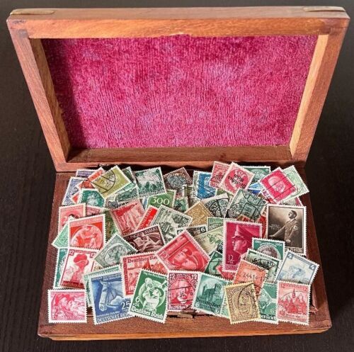 Reich allemand, 100 timbres avec de meilleures valeurs et timbres de service, o/**/* - Photo 1 sur 4
