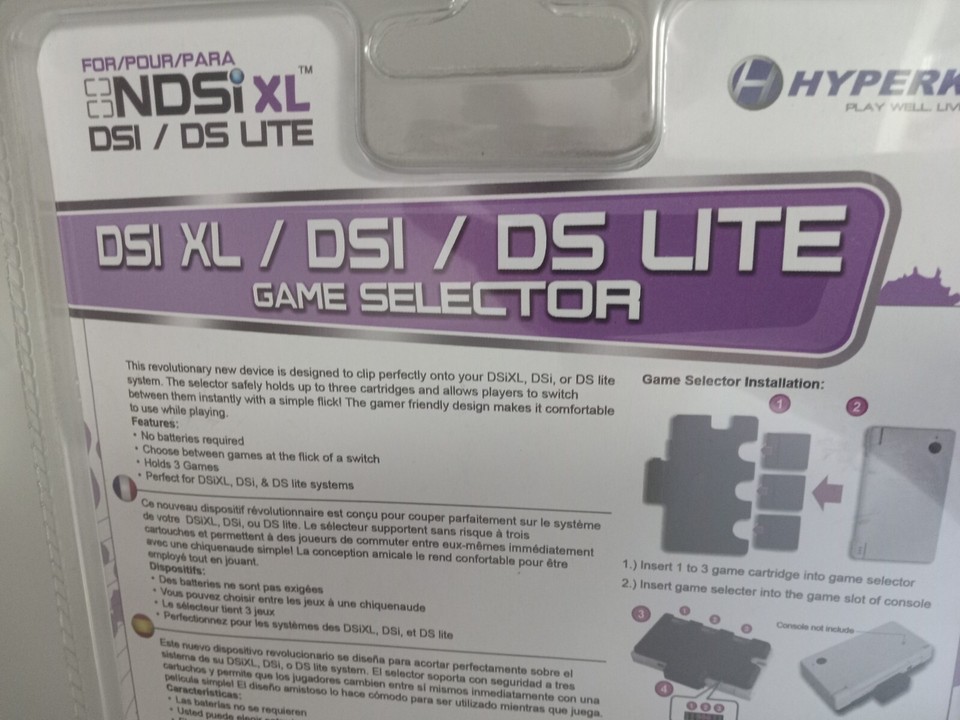 NEW SEALED HYPERKIN 3 GAME SELECTOR FOR NINTENDO DSi DS Lite DSi XL 3DS ...