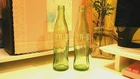 Vintage 1970's KOREAN COCA COLA Glass Soda Bottle 355 ml GREEN