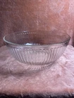 PYREX 4.5 QT RIBBED CLEAR MIXING SERVING BOWL 7404-S MADE IN USA 11" X 4.5"
