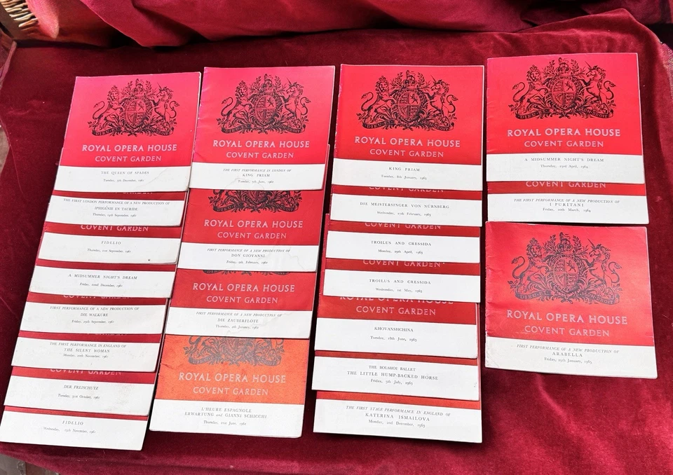 1961-1965  Royal Opera House Covent Garden performance brochures  x22  - Image 2 of 4