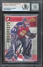 Corey Crawford Signed 2004-05 ITG Heroes & Prospects Card #228 BAS 10 Auto
