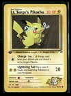 Lt. Surge's Pikachu 1st Edition 81/132 LP - Common - Gym Heroes Pokémon TCG