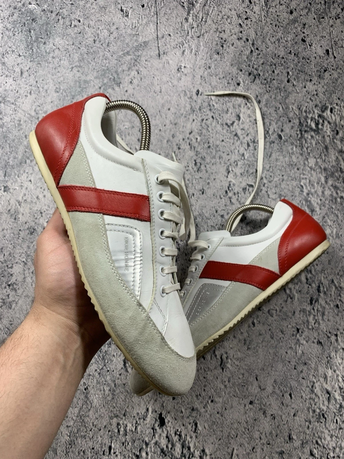 Dior Homme B33 2007 Men’s Vintage Leather Sneakers Trainers Size 40 26,5 cm