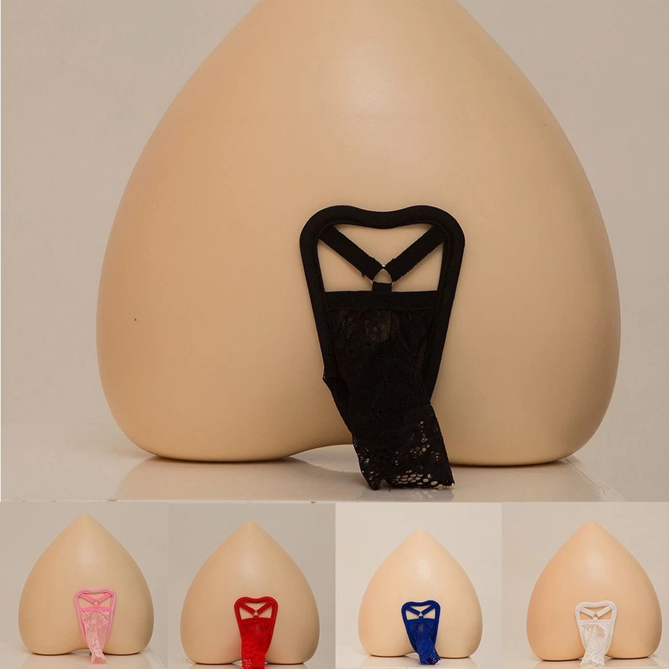 Herren Spitze durchsichtig G-String C String TBack Tanga Ausbuchtung Beutel Unterwäsche Höschen - Bild 2 von 4