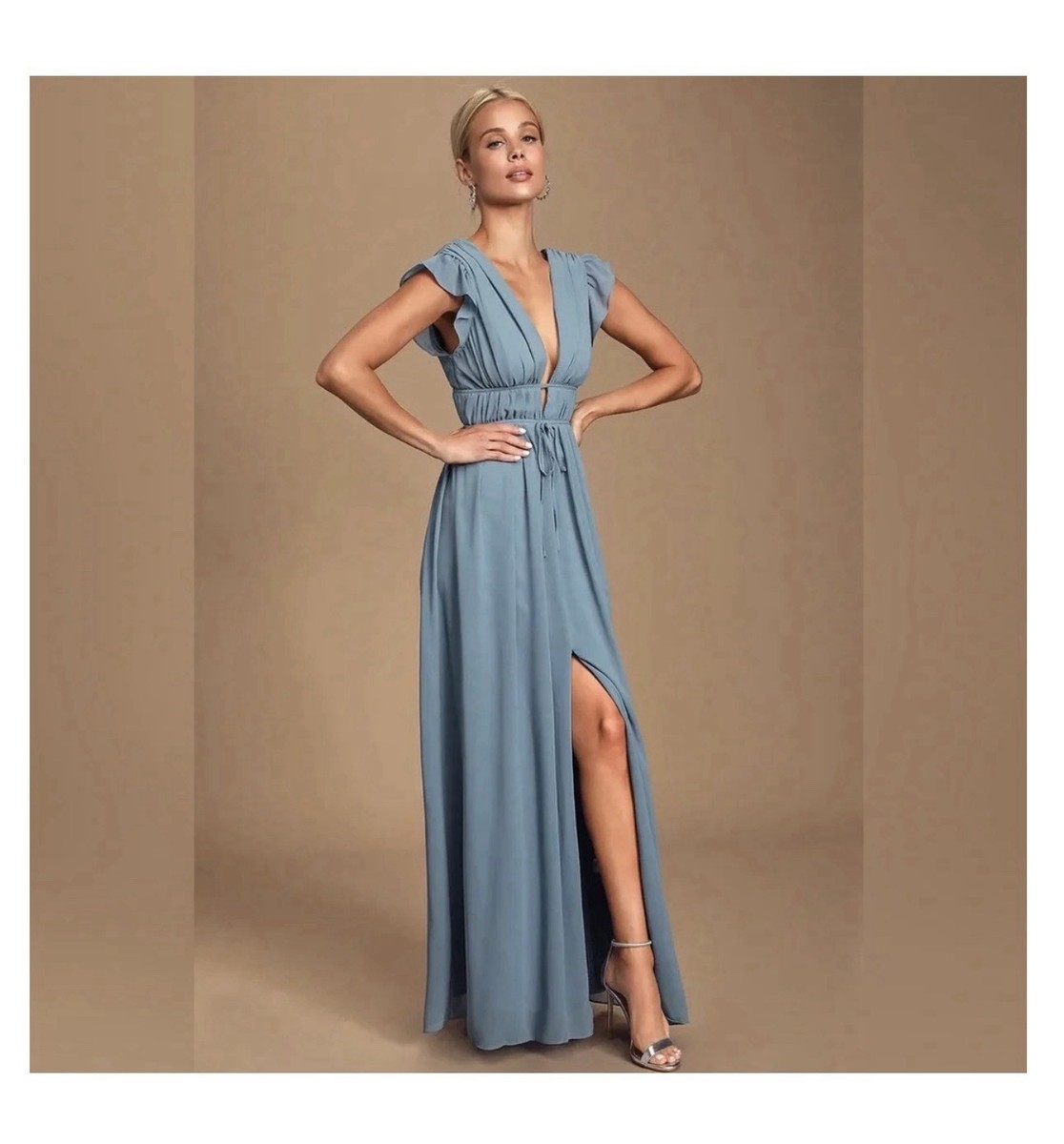 slate formal dress Lulu's 'I'm All Yours' style_shirt dress