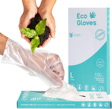 Plant-Based Compostable Eco-friendly Gloves for Food Prep  Cleaning