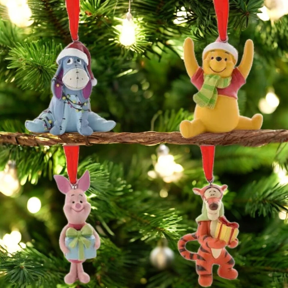 Disney Christmas Baubles Winnie the Pooh Hanging Decorations Home Decor NG - Image 3 of 4