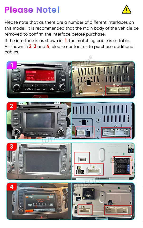 2+64G Android14 CarPlay For KIA Sportage 2010-2016 Car Stereo Radio GPS Navi RDS Foto 2 de 4
