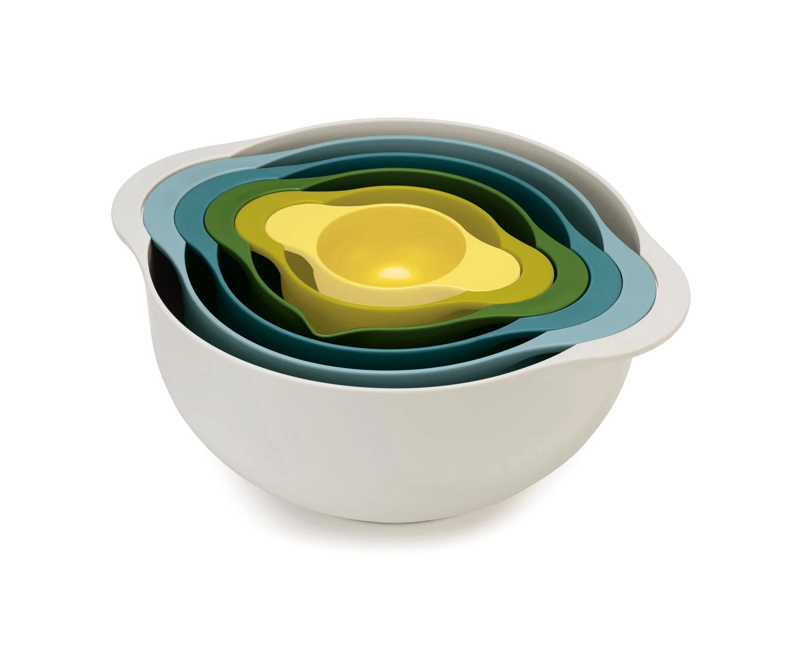 Joseph Joseph Duo 6-Piece Compact Food Preparation Set with Mixing Bowls, Measur
Opens in a new wind