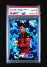 2023 TOPPS CHROME F1 SAPPHIRE SELECTIONS #SS-10 CHARLES LECLERC PSA 10