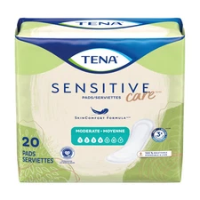Tena Intimates Moderate Incontinence Pads 20 Count Super Absorbent Breathable