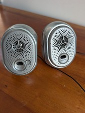 Vintage Philips BA109 Active Speaker System Portable Travel 3.5mm Retro Audio VG