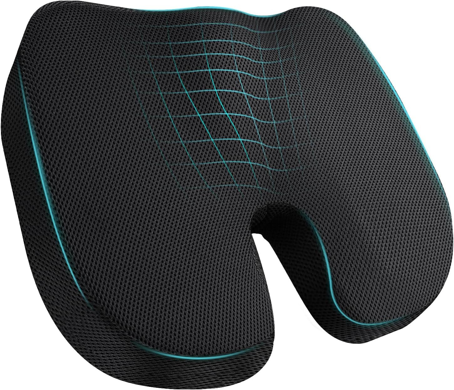 Memory Foam Seat Cushion, Ergonomic Coccyx Cushion for Tailbone Discomfort, Reli