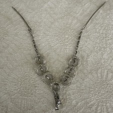 Rare Vintage Art Deco Era Rhinestone Elegant Lariate Hair Pins