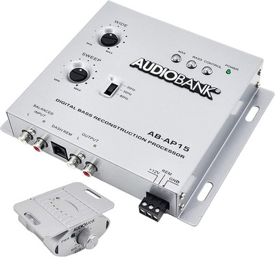 AP15-1/2 Din Car Audio Digital Bass Processor, Sound Restoration & Crossover for