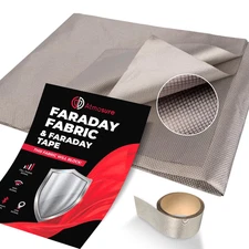 Faraday Fabric & Tape Kit (1 Yard | 44" X 36") — Military Grade DIY Faraday Bags