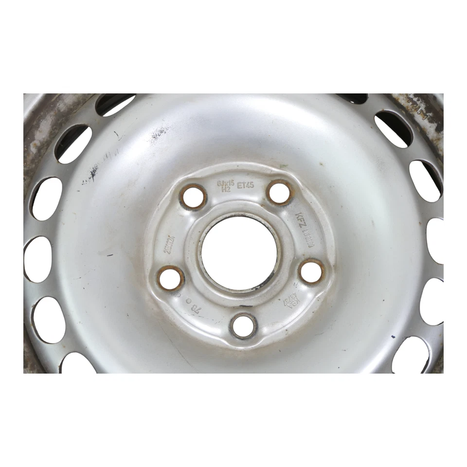 2x VW Golf 6 Caddy 195/65 R15 91V Sommerreifen Felgen 6jx15H2 ET47 ca. 5mm - Bild 2 von 4