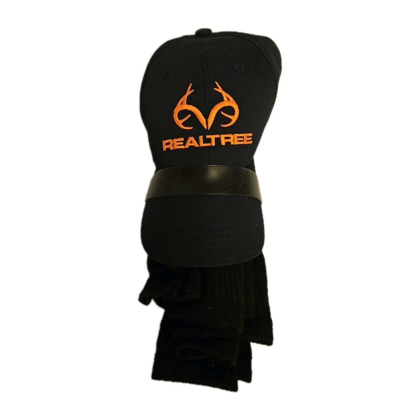 Realtree Men's Outdoor Crew Socks 4 pairs size 10-13, 1 Black Baseball Cap