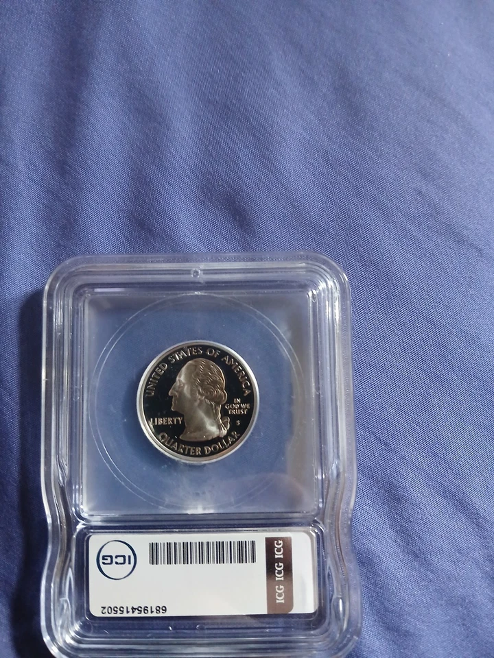 2001-S Silver Proof Quarter State vermont Label ICG PR69DCAM - Image 4 of 4