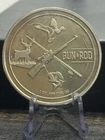 🔥🔥1 OZ. .999 FINE SILVER GUN & ROD "MALLARD" SILVER ROUND IN CAPSULE🔥🔥
