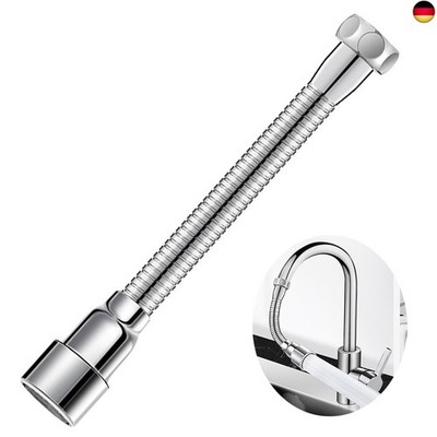 QZKJQDD Wasserhahn Verlängerung 360 Grad Schwenkbar, Strahlregler 16CM für K